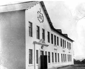 Новобобовичская школа в 1954г..